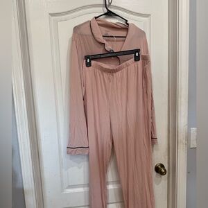 Pink Long Sleeve Pajama Set